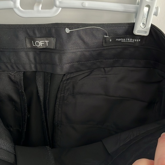 LOFT Black Marisa Sailor Trouser Dress Pants Size 8 - Picture 11 of 12